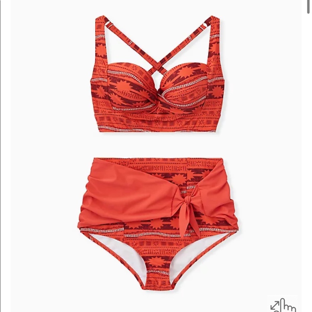 NWT Torrid Disney Moana Bikini 1X